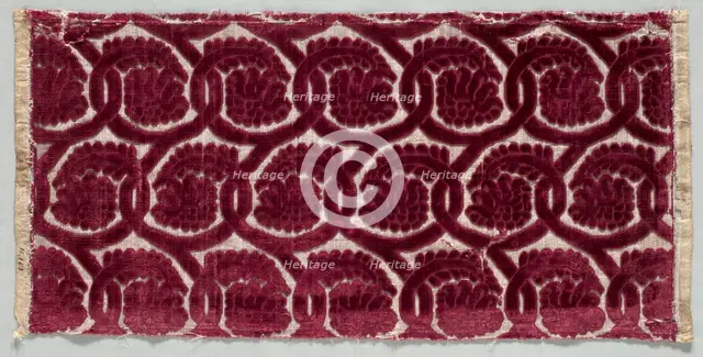Velvet Strip, 1600s. Creator: Unknown.