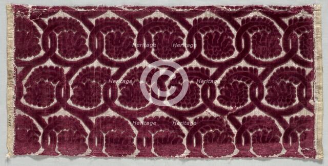 Velvet Strip, 1600s. Creator: Unknown.