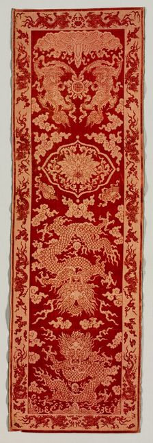 Velvet Strip, mid 1800s. Creator: Unknown