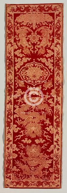 Velvet Strip, mid 1800s. Creator: Unknown.