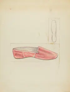 Velvet Slipper, c. 1940. Creator: Melita Hofmann