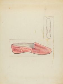 Velvet Slipper, c. 1940. Creator: Melita Hofmann