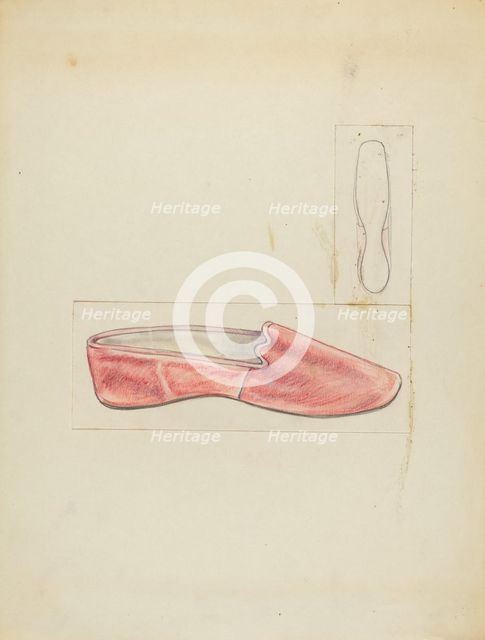 Velvet Slipper, c. 1940. Creator: Melita Hofmann.