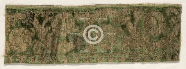 Velvet Textile, 16th century. Creator: Unknown.