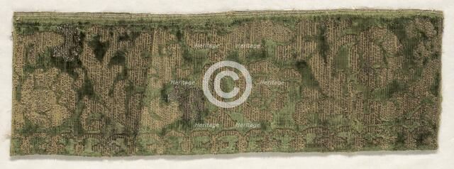 Velvet Textile, 16th century. Creator: Unknown.