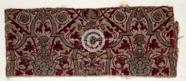Velvet Textile, late 15th century. Creator: Unknown.