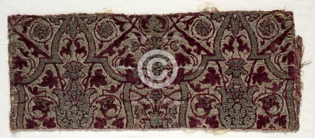 Velvet Textile, late 15th century. Creator: Unknown.