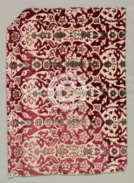 Velvet Textile, second half of the 15th century. Creator: Unknown.