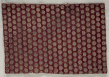 Velvet with gold discs, late 1200s or earlier. Creator: Unknown