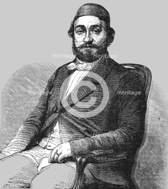 'Vely Pasha, the Turkish Ambassador at Paris', 1854. Creator: Unknown.