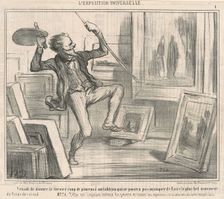 Venant de donner le dernier coup de pinceau ..., 1855. Creator: Honore Daumier