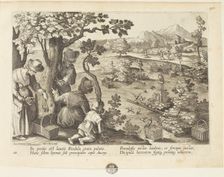 Venationes ferarum, avium, piscium (Hunts of wild animals, birds and fish). Plate 68, 1596. Creator: Hans Collaert the Younger
