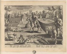 Venationes ferarum, avium, piscium (Hunts of wild animals, birds and fish). Plate 69, 1596. Creator: Hans Collaert the Younger