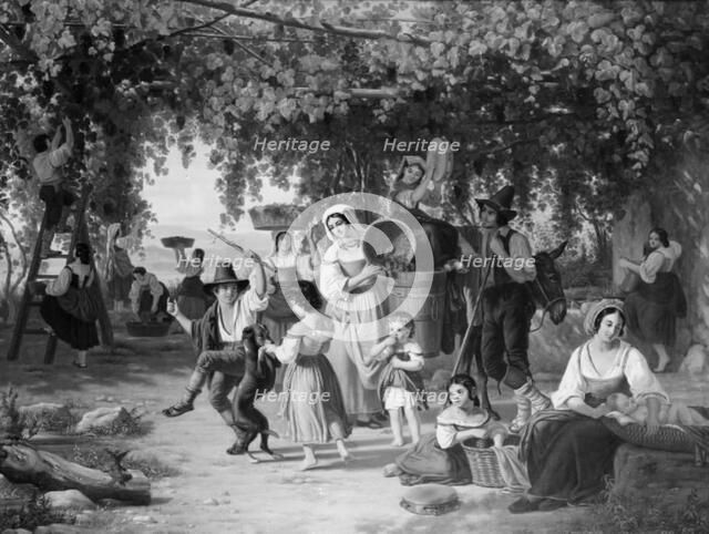 Vendage in Italy, 1841-1844. Creator: Peter Raadsig.