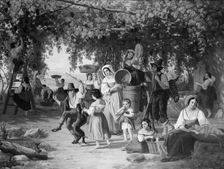 Vendage in Italy, 1841-1844. Creator: Peter Raadsig