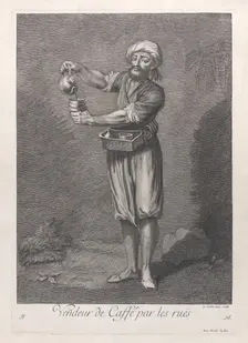 Vendeur de Caffé par les ruës, 1714-15. Creator: Unknown