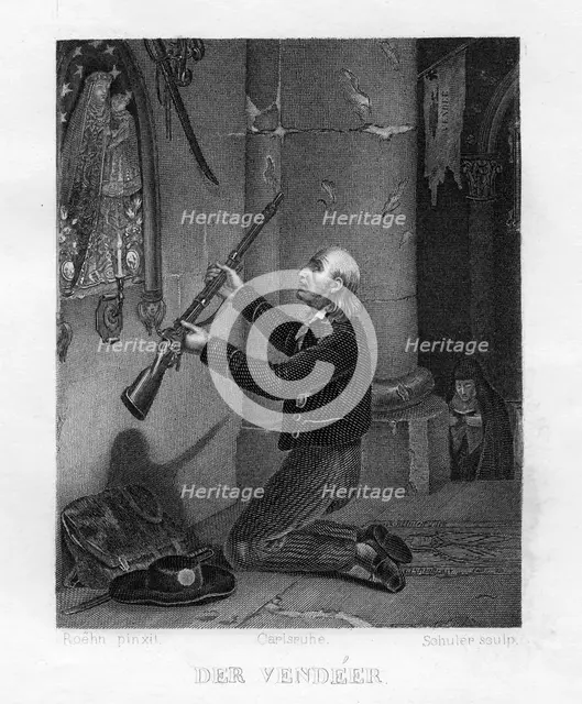 Vendee rebel, French Revolution, 1793 (c1833). Creator: Edouard Schuler.