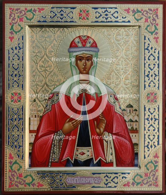 Venerable Sofia of Suzdal. Artist: Russian icon  
