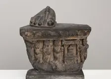 Veneration of the Buddha's Relics, Kushan period, 2nd/3rd century. Creator: Unknown