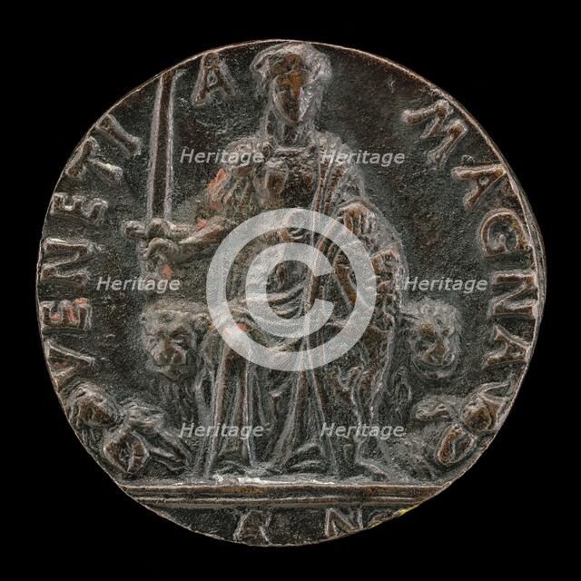 Venetia and Two Furies [reverse], c. 1454/1484. Creator: Antonello della Moneta.