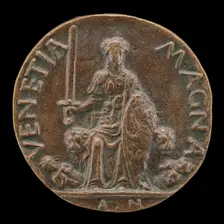 Venetia and Two Furies [reverse], probably c. 1457. Creator: Antonio di Marco Gambello