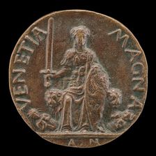 Venetia and Two Furies [reverse], probably c. 1457. Creator: Antonio di Marco Gambello