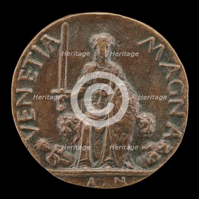 Venetia and Two Furies [reverse], probably c. 1457. Creator: Antonio di Marco Gambello.