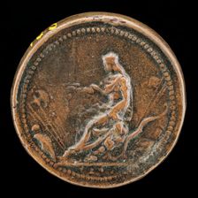 Venetia on Throne [reverse], 1486/1501. Creator: Unknown