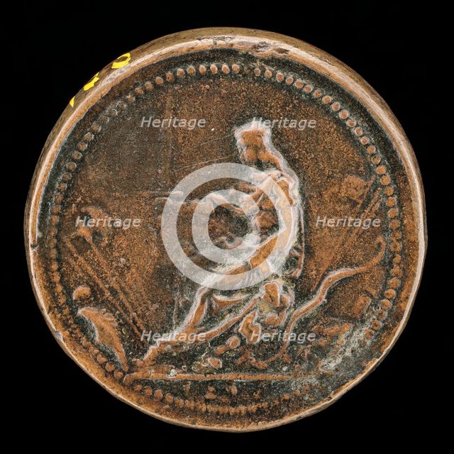 Venetia on Throne [reverse], 1486/1501. Creator: Unknown.