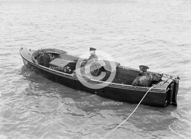 Venetia's Wolseley motor launch, 1914. Creator: Kirk & Sons of Cowes.
