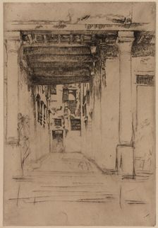 Venetian Court, 1879-1880. Creator: James Abbott McNeill Whistler