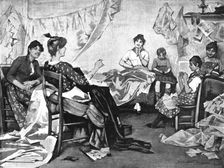 'Venetian Costume Makers 1888. Creator: Samuel Melton Fisher