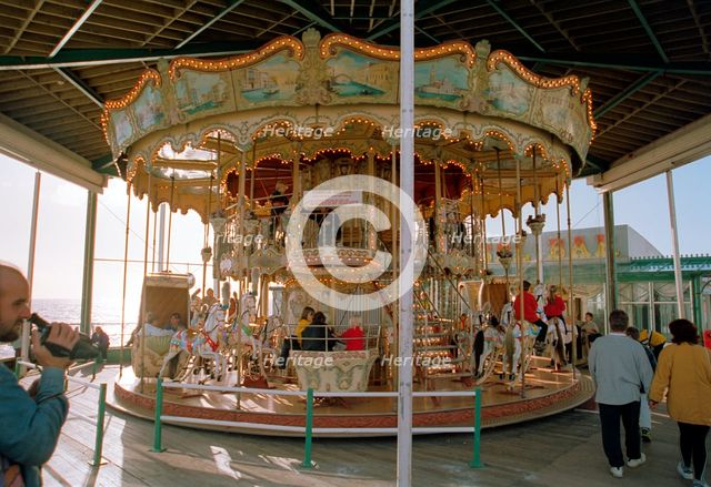 Venetian Carousel, North Pier, Blackpool, Lancashire, 1999. Artist: P Williams
