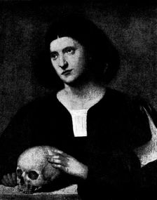 Venetian Art at the New Gallery: Portrait of a Lady Professor of Bologna - by Giorgione, 1895. Creator: Unknown