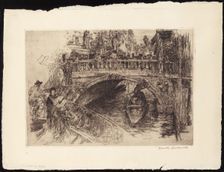 Venetian Bridge, 1884. Creator: Frank Duveneck