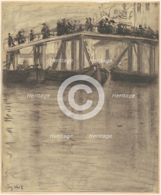 Venetian Bridge, c. 1900-1920. Creator: Eugene Laurent Vail.