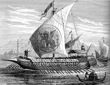 Venetian galley, (c1880)