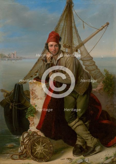 Venetian fisherman, 1840. Creator: Ludovit Benicky.