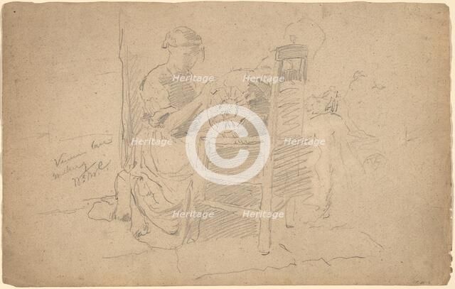 Venetian Lace Making, late 19th-early 20th century. Creator: William Merritt Chase.