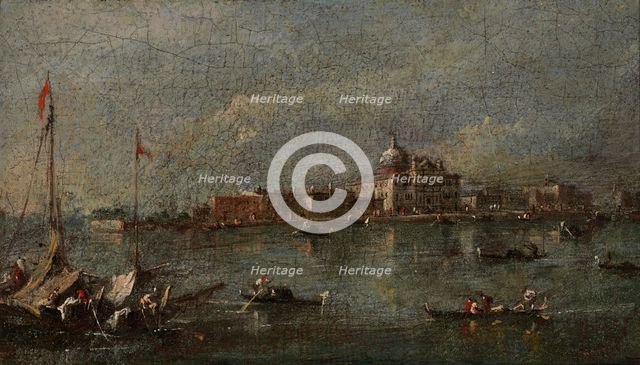 Venetian Scene, late 18th-early 19th century. Creator: Giacomo Guardi.