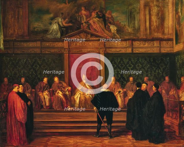 Venetian Senate, 1849. Creator: Robert-Fleury; Tony (1837-1911).
