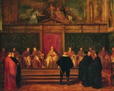 Venetian Senate, 1849. Creator: Robert-Fleury; Tony (1837-1911)