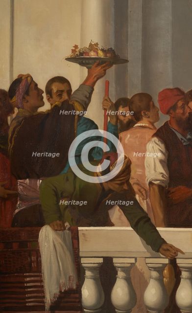 Venetian style feast (left part), between 1846 and 1851. Creator: Louis Candide Boulanger.