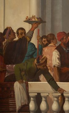 Venetian style feast (left part), between 1846 and 1851. Creator: Louis Candide Boulanger