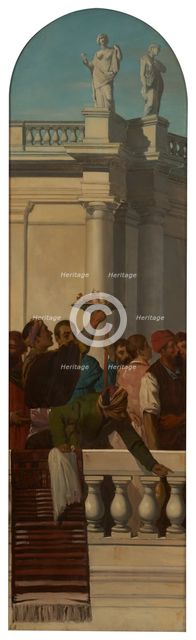 Venetian style feast (left part), between 1846 and 1851. Creator: Louis Candide Boulanger.