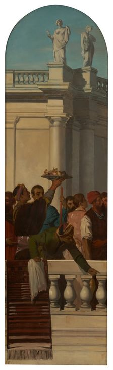 Venetian style feast (left part), between 1846 and 1851. Creator: Louis Candide Boulanger
