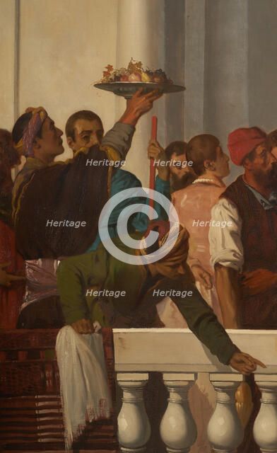 Venetian style feast (left part), between 1846 and 1851. Creator: Louis Candide Boulanger.