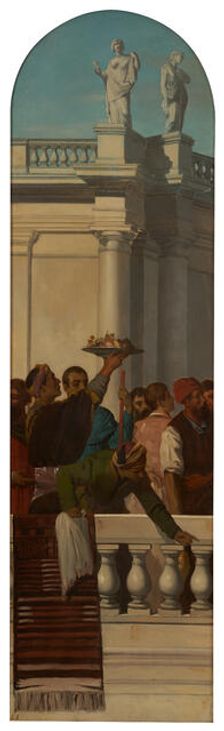 Venetian style feast (left part), between 1846 and 1851. Creator: Louis Candide Boulanger
