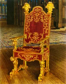 Venetian State Arm-Chair, Late 17th Century 1938. Creator: Unknown