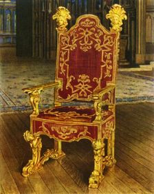 Venetian State Arm-Chair, Late 17th Century 1938. Creator: Unknown